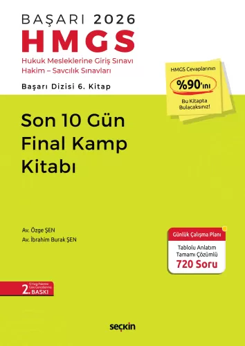 BAŞARI 2026 HMGS Son 10 Gün Final Kamp Kitabı