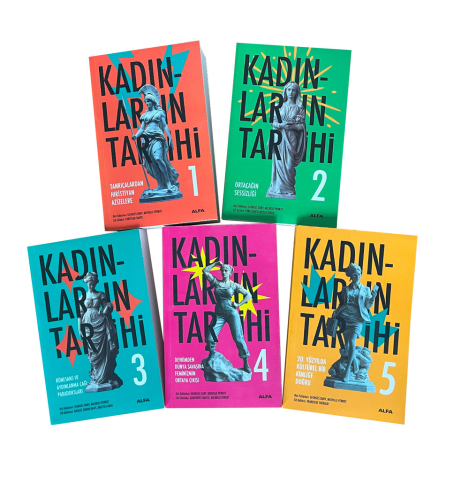 Tarih, - Alfa Yayınları - Kadınların Tarihi Set - 5 Kitap Takım