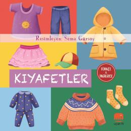 Çocuk Kitapları, - Uçan Fil Yayınları - Kıyafetler Türkçe İngilizce Se
