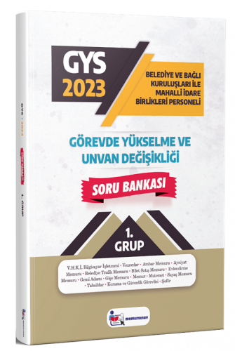 Memur Sınav Yayınları 2023 GYS Belediye ve Bağlı Kuruluşları ile Mahal
