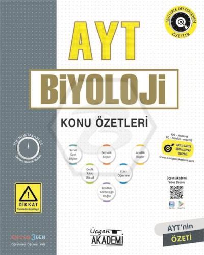 Üçgen Akademi Lise AYT Biyoloji Konu Özetleri