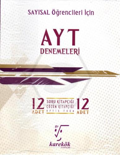 Karekök Yayınları AYT Sayısal 12'li Deneme Sınavı Komisyon