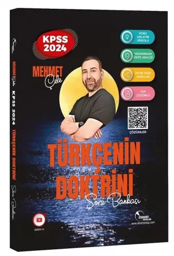 ​​Doktrin Yayınları 2024 KPSS Türkçenin Doktrini Soru Bankası Video Çö
