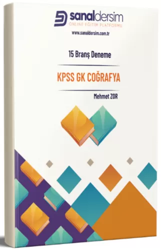 Sanal Dersim KPSS Coğrafya 15 Branş Deneme