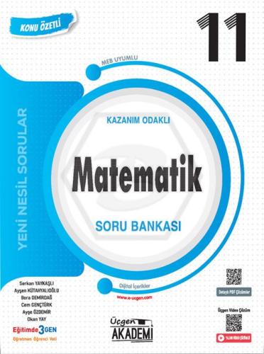 Üçgen Akademi Lise 11. Sınıf Matematik Soru Bankası Komisyon