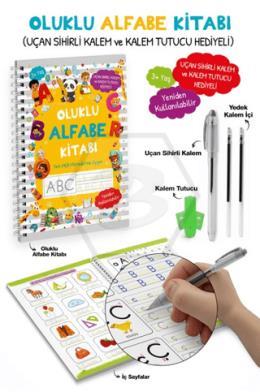 Oluklu Alfabe Kitabı " Sihirli Kalem ve Kalem Tutucu Hediyeli "