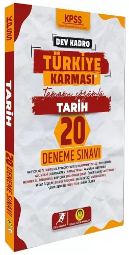 Tasarı Yayınları KPSS Tarih Dev Kadro Türkiye Karması 20 Deneme Çözüml