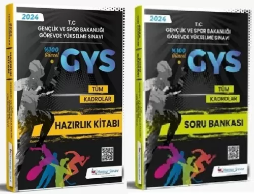 Memur Sınav Yayınları 2024 Gençlik ve Spor Bakanlığı GYS Tüm Kadrolar 