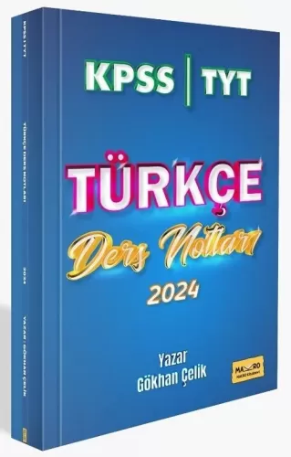 Makro Kitap 2024 KPSS TYT Türkçe Ders Notları Gökhan Çelik