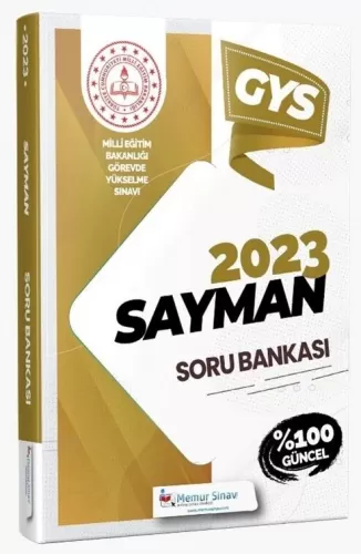 Memur Sınav Yayınları 2023 MEB GYS Sayman Soru Bankası Komisyon