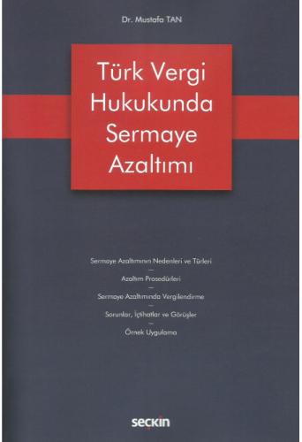 Türk Vergi Hukukunda Sermaye Azaltımı Mustafa Tan