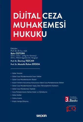 Dijital Ceza Muhakemesi Hukuku Bahri Öztürk