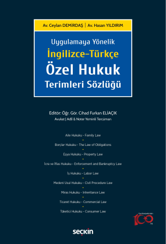 İngilizce –Türkçe Özel Hukuk Terimleri Sözlüğü
