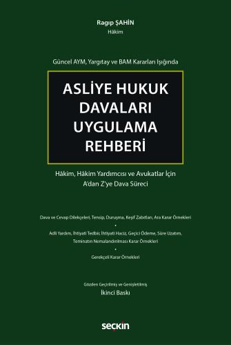 Hukuk Kitapları, - Seçkin Yayınları - Asliye Hukuk Davaları Uygulama R