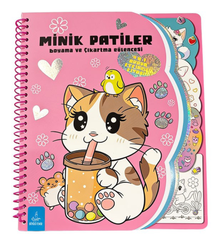 - Minik Patiler Boyama ve Çıkartma Eğlencesi (Spiralli) - Kolektif - B