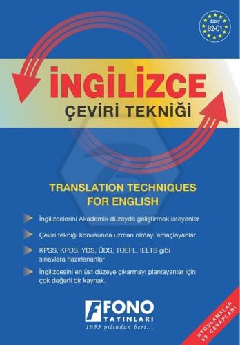 Sözlükler Kılavuzlar, - Fono Yayınları - İngilizce Çeviri Tekniği Uygu