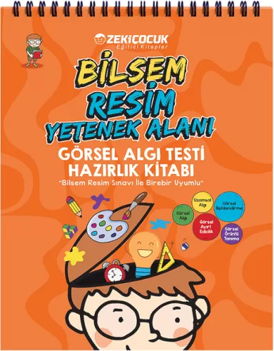 Zeki Çocuk Yayınları Bilsem Resim Yetenek Alanı Görsel Algı Testi Hazırlık Kitabı