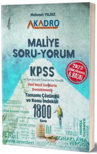 A Kadro Yayınları KPSS A Soru Yorum Maliye Soru Bankası Mehmet Yıldız