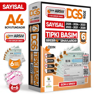 Karakutu Yayınları 2026 DGS SAYISAL (SAY) ÖSYM Çıkmış Soru Tıpkı Basım 6'lı Deneme TÜRKİYE GENELİ Dijital Çözümlü