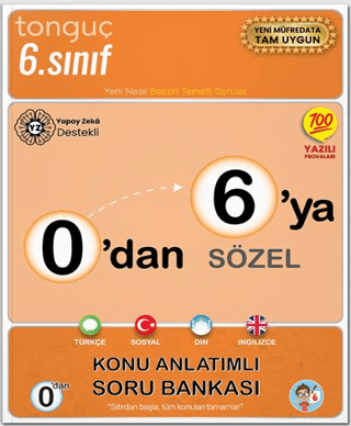 İlköğretim (1-8 Sınıf) Kitapları,6. Sınıf Kitapları, - Tonguç Yayınlar