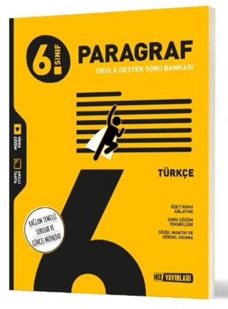 Hız Yayınları 6. Sınıf Türkçe Paragraf Soru Bankası