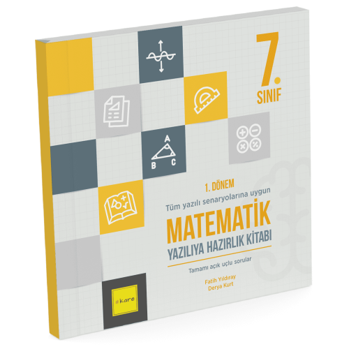 Kare Yayınları 7. Sınıf 1. Dönem Matematik Yazılıya Hazırlık Kitabı