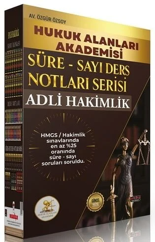 Savaş Yayınları 2026 HUKAL ADLİ HAKİMLİK Süre-Sayı Ders Notları Serisi Seti