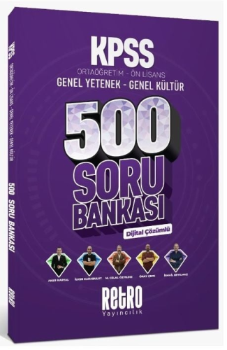 KPSS Lise Önlisans,Soru Bankası, - Retro Yayıncılık - Retro Yayınları 