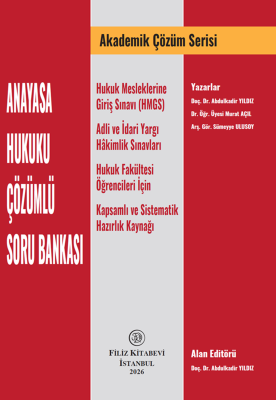 Filiz Kitabevi 2026 HMGS Hakimlik Anayasa Hukuku Çözümlü Soru Bankası