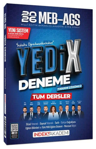 - İndeks Akademi 2026 MEB-AGS Tüm Dersler YediX 7 Deneme Çözümlü - Zey