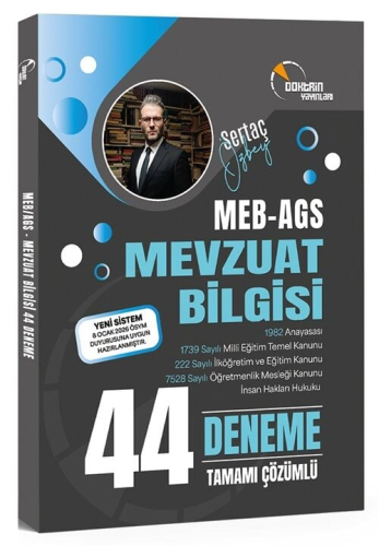 MEB-AGS Hazırlık,MEB-AGS Deneme Sınavları, - Doktrin Yayınları - Doktr