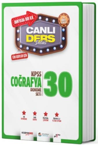 Deneme Sınavları - Akademi Denizi KPSS Coğrafya Canlı Ders Süper 30 De