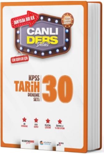 Akademi Denizi KPSS Tarih Canlı Ders Süper 30 Deneme Seti Komisyon