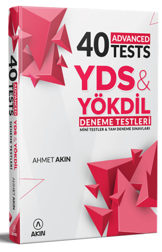 YDS Kitapları,YDS Hazırlık Kitapları, - Akın Dil Eğitim - 40 Advanced 