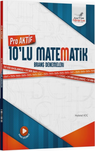 Aktif Öğrenme Yayınları TYT Matematik Aktif Serisi 10'lu Deneme