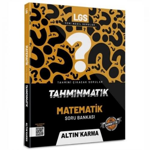Altın Karma 8. Sınıf LGS Tahminmatik Matematik Soru Bankası Komisyon
