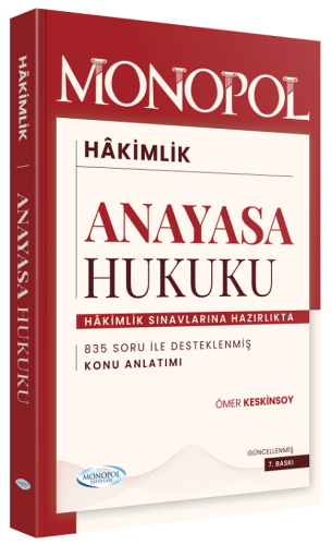 HMGS, Hakimlik Sınavları, - Monopol Yayınları - Anayasa Hukuku