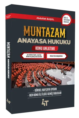 4T Yayınları Muntazam Anayasa Hukuku Konu Anlatımı