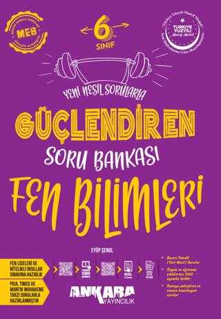 SÜPER FİYAT 6. Sınıf Fen Bilimleri Güçlendiren Soru Bankası Ankara Yay