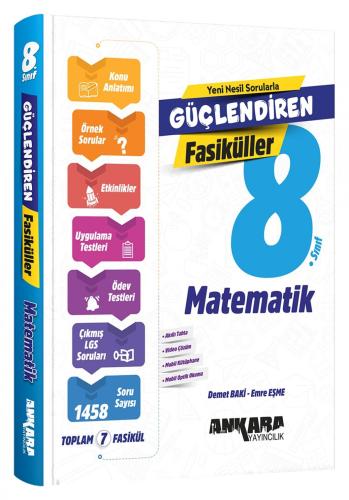 Ankara Yayıncılık 8. Sınıf Matematik Güçlendiren Fasikül Set