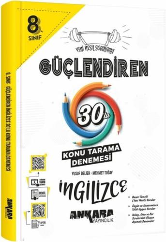 Ankara Yayıncılık 8. Sınıf İngilizce Güçlendiren 30 Konu Tarama Deneme