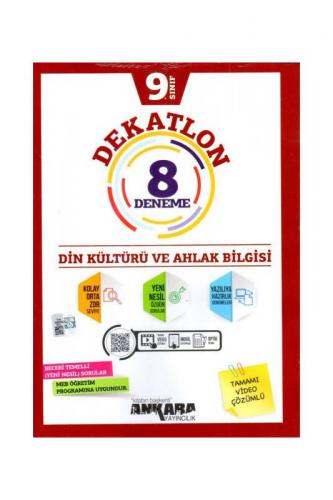 Ankara Yayıncılık 9. Sınıf Din Kültürü ve Ahlak Bilgisi Dekatlon 8 Den
