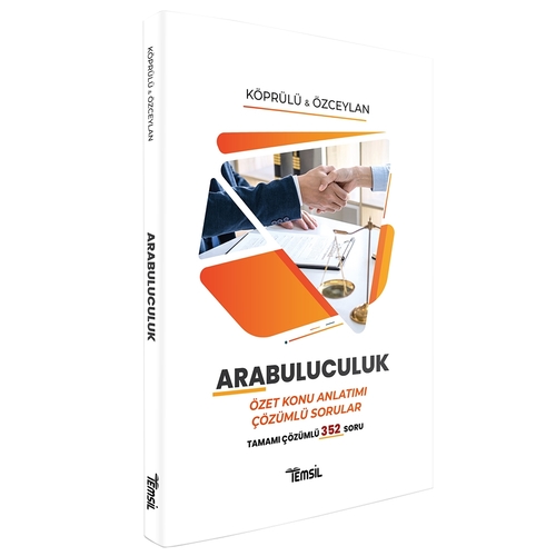 Temsil Kitap 2022 Arabuluculuk Özet Konu Anlatımı Çözümlü Sorular