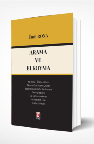 Hukuk Kitapları,Ceza Hukuku, - Bilge Yayınevi - Arama ve El Koyma