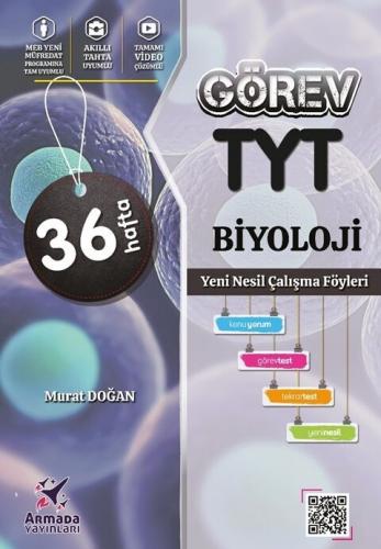 Armada Yayınları TYT Biyoloji Görev Yeni Nesil Çalışma Föyleri Murat D