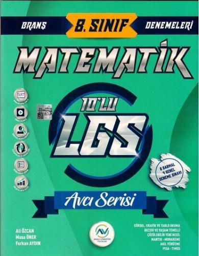 Av Akıllı Versiyon Yayınları 8. Sınıf LGS Matematik 10 lu Deneme Komis