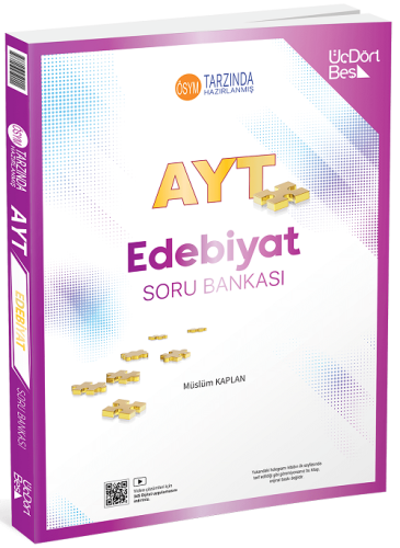 ÜçDörtBeş Yayınları 2025 AYT Edebiyat Soru Bankası