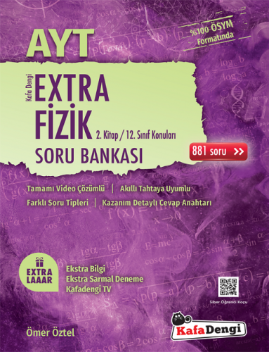 Kafadengi Yayınları AYT Fizik Extra 2. Kitap Soru Bankası Komisyon