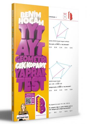 Benim Hocam Yayınları 2023 TYT - AYT Geometri Çek Kopar Yaprak Test Eb