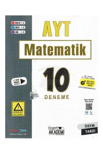 Üçgen Akademi AYT Matematik 10 Deneme Komisyon